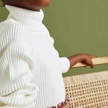 Load image into Gallery viewer, Ecru Marl Roll Neck Jumper (3-16yrs)
