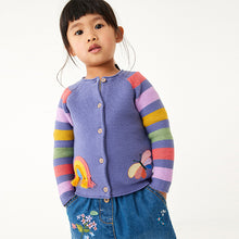 Load image into Gallery viewer, Blue Character Cardigan (3mths-5yrs)