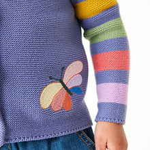 Load image into Gallery viewer, Blue Character Cardigan (3mths-5yrs)