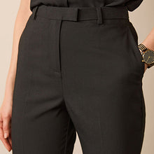Load image into Gallery viewer, Black Tailored Stretch Slim Trousers