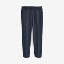 Load image into Gallery viewer, Navy Blue Tailored Stretch Slim Trousers