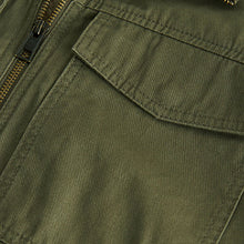 Load image into Gallery viewer, Khaki Green Borg Lined Shacket