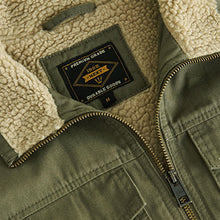 Load image into Gallery viewer, Khaki Green Borg Lined Shacket