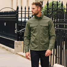 Load image into Gallery viewer, Khaki Green Borg Lined Shacket