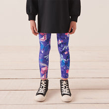 Load image into Gallery viewer, Black/Purple Butterfly Hoodie & Leggings Set (3-12yrs)