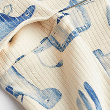 Load image into Gallery viewer, Blue Cotton Baby Sleepsuits 3 Pack (0mths-2yrs)