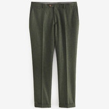 Load image into Gallery viewer, Green Slim Fit Trimmed Donegal Suit: Trousers