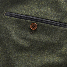 Load image into Gallery viewer, Green Slim Fit Trimmed Donegal Suit: Trousers