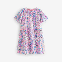 Load image into Gallery viewer, Pink/Blue/Silver Sequin Dress (3-12yrs)