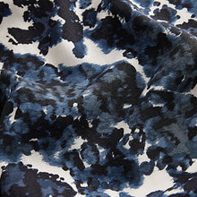 Load image into Gallery viewer, Navy Blue Animal Print Short Sleeve Mini Dress