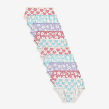 Load image into Gallery viewer, Pink/Green Heart Floral 10 Pack Briefs (1.5-12yrs)