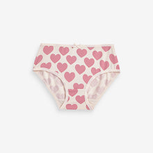Load image into Gallery viewer, Pink/Green Heart Floral 10 Pack Briefs (1.5-12yrs)