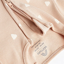 Load image into Gallery viewer, Chocolate Brown Footless Baby Sleepsuits 3 Pack (0mths-18mt)