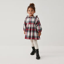 Load image into Gallery viewer, Cream/Red Ruffle Collar Dress (3mths-6yrs)