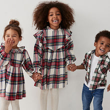 Load image into Gallery viewer, Cream/Red Ruffle Collar Dress (3mths-6yrs)