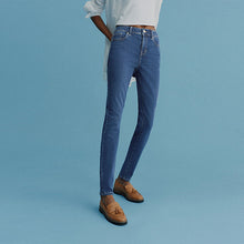 Load image into Gallery viewer, Dark Blue Skinny Jeans
