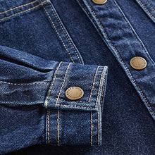 Load image into Gallery viewer, Blue Denim Long Sleeve Shirt (3-12yrs)