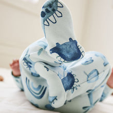 Load image into Gallery viewer, Blue Fleece Lined Baby Sleepsuit (0-18mths)