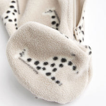 Load image into Gallery viewer, Grey/Tan Animal Print  Fleece Baby Sleepsuits 2 Pack (0-2yrs)