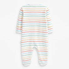 Load image into Gallery viewer, Grey Cotton Baby Sleepsuits 3 Pack (0mths-2yrs)