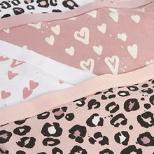 Load image into Gallery viewer, Pink Animal Print Short Briefs 5 Pack (2-12yrs)