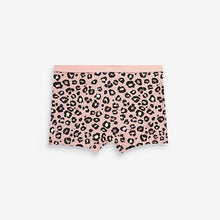 Load image into Gallery viewer, Pink Animal Print Short Briefs 5 Pack (2-12yrs)