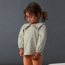 Load image into Gallery viewer, Green Ditsy Collared Top and Leggings Set (3mths-6yrs)
