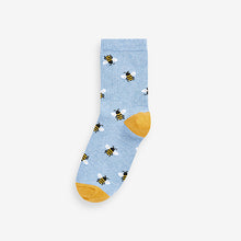 Load image into Gallery viewer, Blue Ankle Socks 5 Pack