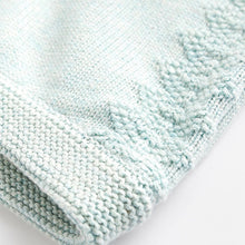 Load image into Gallery viewer, Teal Blue Baby Knitted Collar Jumper & Leggings Set (0mths-18mths)