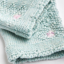 Load image into Gallery viewer, Teal Blue Baby Knitted Collar Jumper & Leggings Set (0mths-18mths)