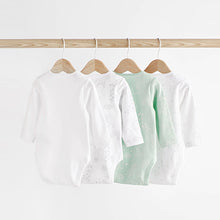 Load image into Gallery viewer, Mint Green Baby Printed Long Sleeve Bodysuits (0mth-2yrs)