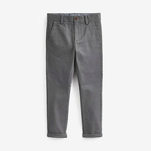 Load image into Gallery viewer, Charcoal Grey Skinny Fit Stretch Chino Trousers (3-12yrs)