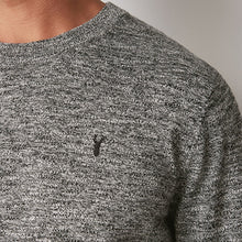 Load image into Gallery viewer, Charcoal Grey Regular Marl Crew Jumper