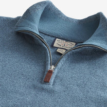 Load image into Gallery viewer, Light Blue Neck Knitted Premium Regular Fit Jumper