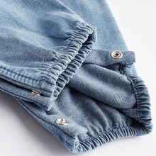 Load image into Gallery viewer, Denim Blue Baby Dungaree and Bodysuit Set (0mths-18mths)