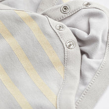 Load image into Gallery viewer, Charcoal Grey Baby Appliqué Denim Dungarees And Jersey Bodysuit Set (0mths-18mths)