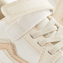 Load image into Gallery viewer, Neurtral White Lifestyle Trainers (Younger Girls)
