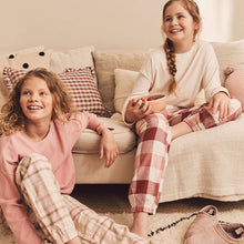 Load image into Gallery viewer, Pink/Cream Woven Check Pyjamas 2 Packs (3-12yrs)