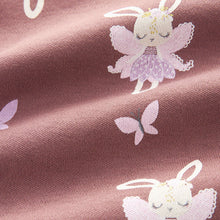 Load image into Gallery viewer, Purple/White Bunny 3 Pack Long Sleeve Printed Pyjamas (12mths-7yrs)