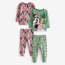 Load image into Gallery viewer, Pink/Green Minnie Mouse & Daisy Duck Pyjamas 2 Packs (9mths-8yrs)