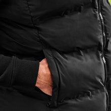 Load image into Gallery viewer, Black Shower Resistant Padded Hooded Gilet