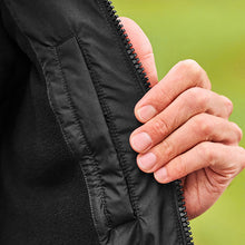 Load image into Gallery viewer, Black Shower Resistant Padded Hooded Gilet