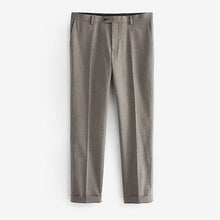 Load image into Gallery viewer, Taupe Natural Herringbone Suit Trousers