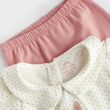 Load image into Gallery viewer, Pink Bunny Baby Top And Leggings Set (0-18mths)