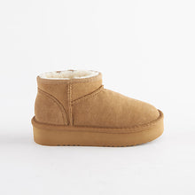 Load image into Gallery viewer, Tan Brown Warm Lined Water Repellent Suede Pull-On Boots (Older Girls)