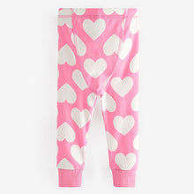 Load image into Gallery viewer, Pink/White Heart, Spot And Star Pyjamas 3 Pack (9mths-8yrs)
