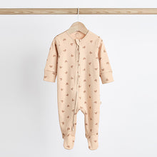 Load image into Gallery viewer, Neutral Baby Two Way Zip 100% Cotton Sleepsuits 3 Pack