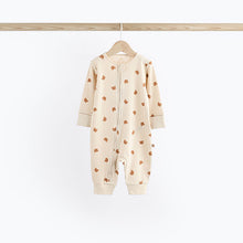 Load image into Gallery viewer, Navy/Tan Bear Baby Footless Zipped 100% Cotton Sleepsuits 3 Pack (0mths-2yrs)