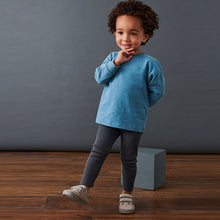 Load image into Gallery viewer, Blue Long Sleeve T-Shirt and Leggings Set (3mths-6yrs)