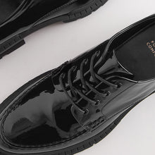 Load image into Gallery viewer, Black Forever Comfort® Chunky Sole Lace-Up Shoes